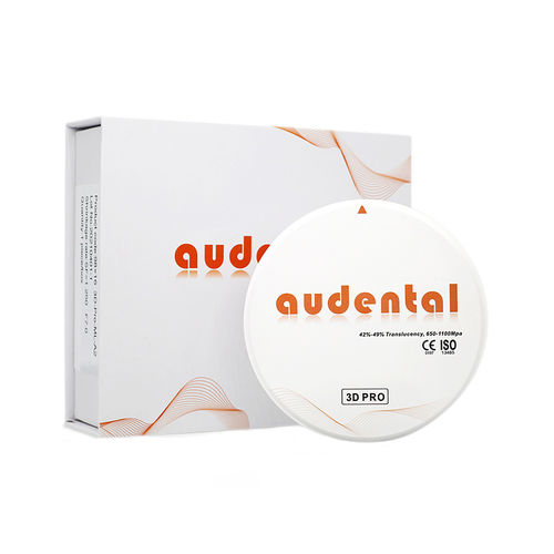 Циркониевый стоматологический материал - 3D PRO - Audental Bio-Material Co., Ltd - для зубных мостов / для зубных коронок / для восстановления зубов