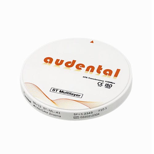 Циркониевый стоматологический материал - ST Multilayer - Audental Bio-Material Co., Ltd - для зубных мостов / для зубных коронок / для стоматологических накладок