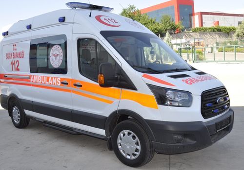 Машина скорой помощи для интенсивной терапии - Ford Transit - eos ambulance - фургон / с 4 носилками / с кислородной терапией
