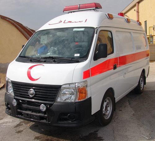 Машина скорой помощи фургон - Nissan Urvan  - eos ambulance - с кислородной терапией