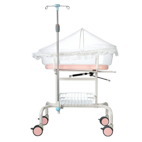 Медицинская люлька на роликах - FCB-702 - Designa Medical Tech. Co., Ltd. - с ящиком для хранения / со штативом для внутривенных вливаний / прозрачная