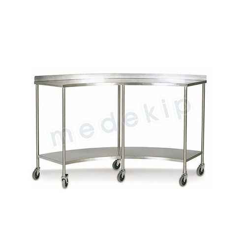 Рабочий стол - MED 1310 - 1312 - Medekip Medical - полукруглый / из нержавеющей стали
