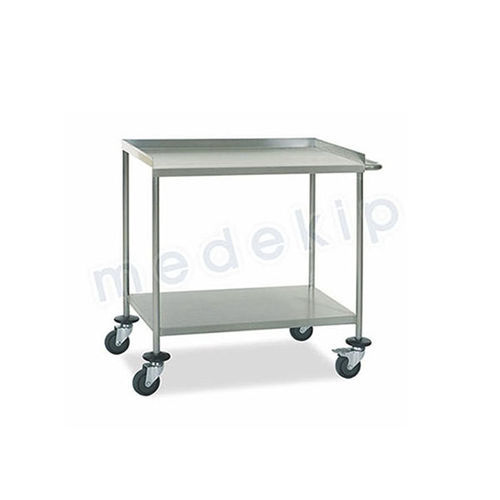 Стол для лабораторий - MED 1230 - 1233 - Medekip Medical - прямоугольный / из нержавеющей стали / на роликах