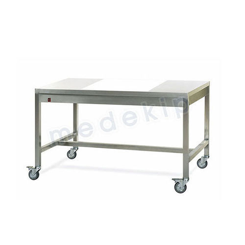 Стол для лабораторий - MED 1150 - 1155 - Medekip Medical - прямоугольный / складной / на роликах