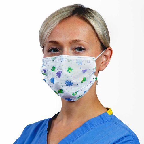 Процедурная маска из полипропилена - IS8RM04P - ISOL8 Healthcare - без латекса / трехслойная / одноразового применения