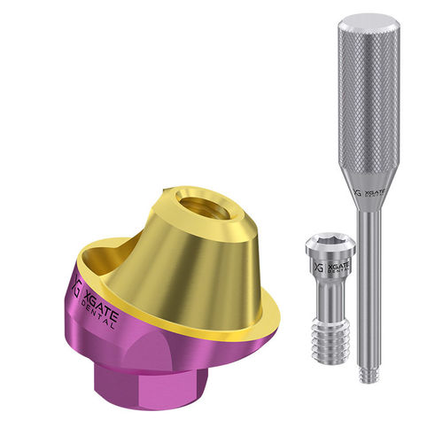 Конический абатмент - UAMD-170 series - XGATE DENTAL - из металла / шестиугольный / внутренний