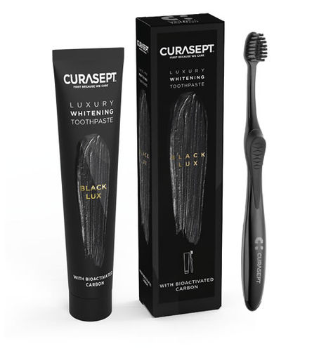 Стоматологический материал фторида - CURASEPT SpA - из гидроксиапатита / перекись карбамида / перекисью водорода