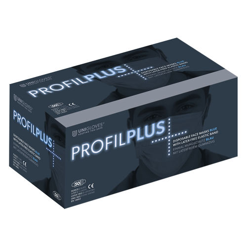 Xирургическая маска типа IIR - Profil Plus - Unigloves - без латекса / без стекловолокна / для взрослых