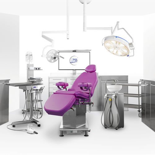 Стоматологическая установка с гибким подголовником - HANDY SURGERY / INOX LINE - Tecnomed Italia - с аппаратом для гигиены / с держателем инструментов / со светодиодной подсветкой