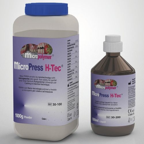 Стоматологический материал из акрила - micro Press H-Tec ® - megadental italia - из полимера / литьевой / для зубных протезов
