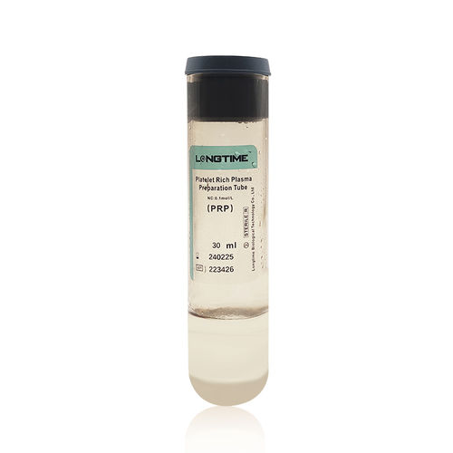 Пробоотборная трубка для плазмы, обогащенной тромбоцитами - LT-PRP-30ml - Zhuhai Longtime Biological Technology Co., Ltd. - цилиндрическая / крови / для клеток