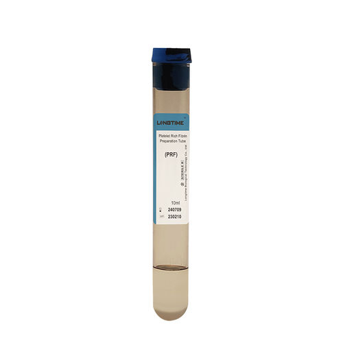 Лабораторная пробоотборная трубка - PRF-10ml - Zhuhai Longtime Biological Technology Co., Ltd. - цилиндрическая / крови / ткани