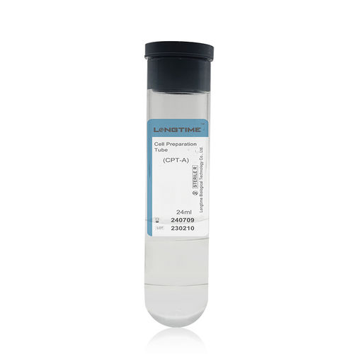 Пробоотборная трубка для плазмы, обогащенной тромбоцитами - LT-CPT-24ml - Zhuhai Longtime Biological Technology Co., Ltd. - цилиндрическая / крови / сыворотки