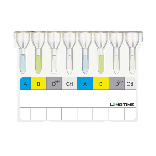 Набор для теста для определения группы крови - REF-76503 - Zhuhai Longtime Biological Technology Co., Ltd.
