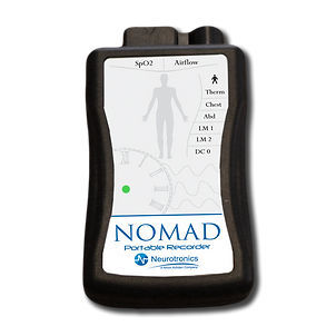 Полисомнограф 12 каналов - Nomad  - Neurotronics - с мониторингом SpO2 / амбулаторный