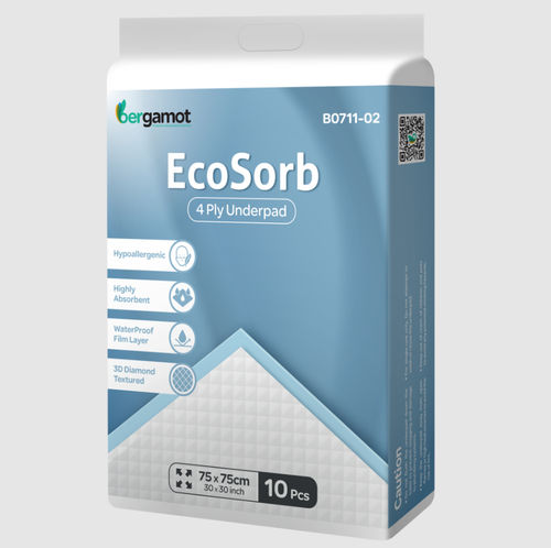 Подстилка при недержании - Ecosorb  - Bergamot - влагопоглощающая / с мягкой подкладкой / противоскользящая