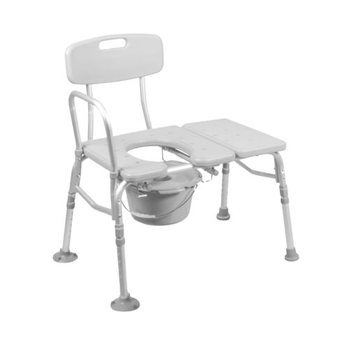 Кресло для транспортировки пациентов с санитарным устройством - B3300CWH - Rhythm Healthcare - с регулируемой высотой / с подлокотниками