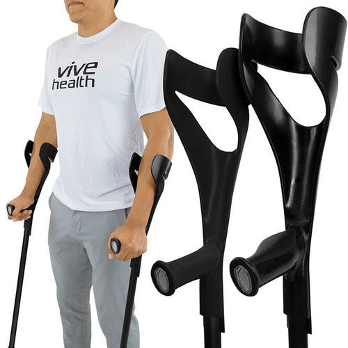 Канадский костыль - MOB1014BLK - Vive Health - для взрослых / с регулируемой высотой