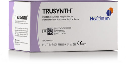 Шовный материал рассасывающийся - Trusynth - Healthium Medtech - для ортопедической хирургии / для офтальмологической хирургии / для хирургии мягких тканей