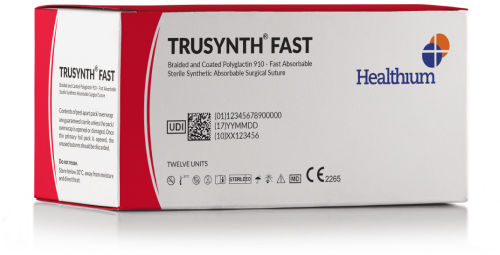 Шовный материал рассасывающийся - Trusynth Fast - Healthium Medtech - для хирургии мягких тканей / 8-0 / 2