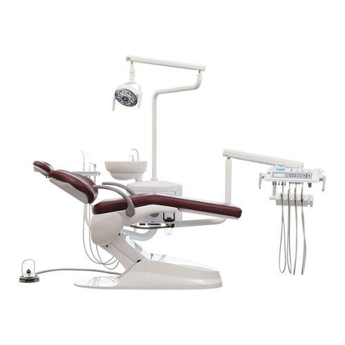 Стоматологическая установка с электрическим креслом - M1  - Foshan Safety Medical Equipment Co., Ltd. - с гибким подголовником / с аппаратом для гигиены / с держателем инструментов