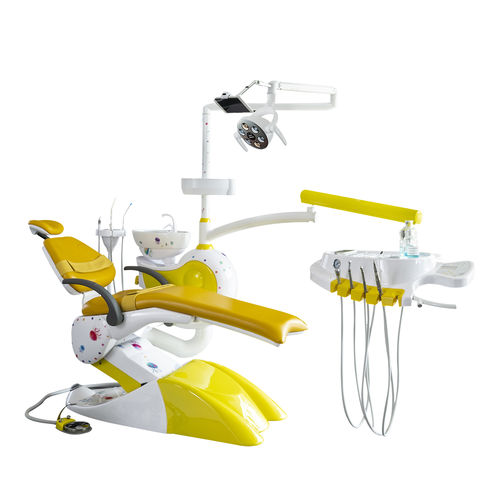 Стоматологическая установка с электрическим креслом - A10 - Foshan Safety Medical Equipment Co., Ltd. - с гибким подголовником / с аппаратом для гигиены / с держателем инструментов