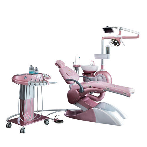 Стоматологическая установка с электрическим креслом - M10+ - Foshan Safety Medical Equipment Co., Ltd. - с гибким подголовником / с аппаратом для гигиены / с держателем инструментов