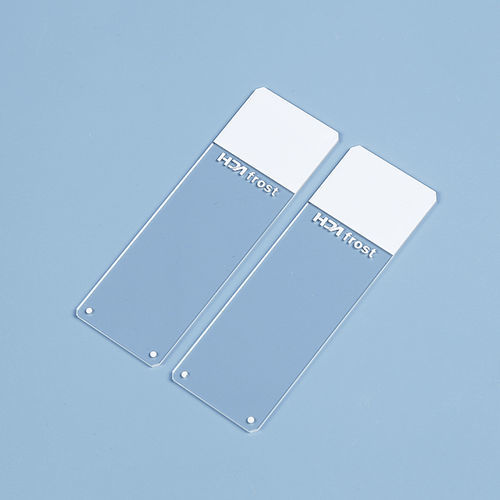 Клейкое предметное стекло для микроскопа - HDAS002 series - Jiangsu Huida Medical Instruments - с цветным покрытием / Polysine
