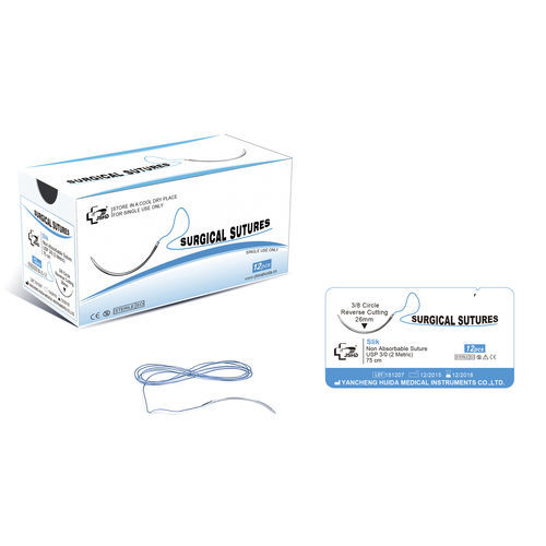 Шовный материал нерассасывающийся - 151207 - Jiangsu Huida Medical Instruments - для общей хирургии / для нейрохирургии / для сердечно-сосудистой хирургии
