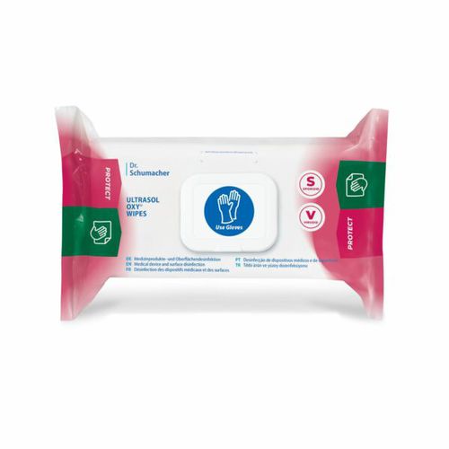 Очищающие салфетки для ультразвуковых датчиков - ULTRASOL OXY  - THX MEDICAL
