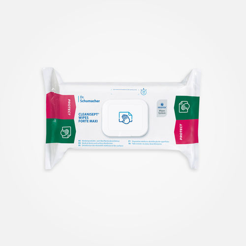 Очищающие салфетки для медицинских приборов - CLEANISEPT® FORTE MAXI  - THX MEDICAL - 100 штук