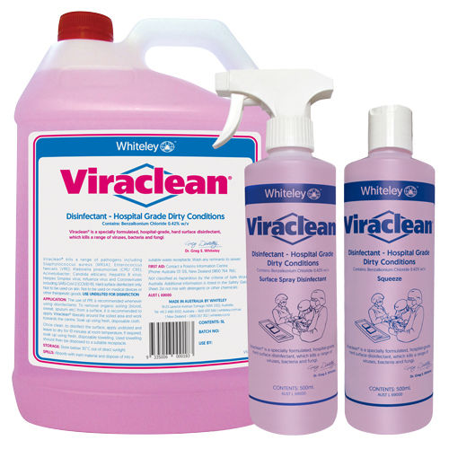 Дезинфицирующее средство для медицинских приборов - Viraclean® - Whiteley - для полов и поверхностей / жидкость / 5000 мл