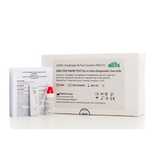 Экспресс-тест COVID-19 - Covid19Check-MG - Multi-G - IgG / иммуноглобулин M / SARS-COV-2