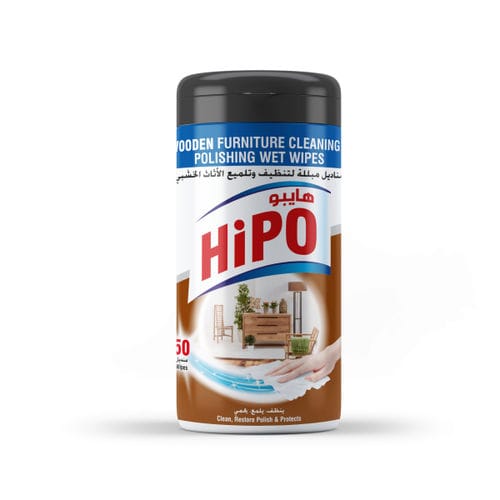 Очищающие салфетки для медицинской мебели - HiPO Wooden - Al-Mueen - 50 штук