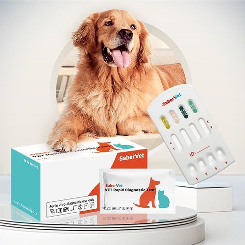 Экспресс-тест лямблиоза - SaberVet CDV/CPV/CCV/GIA Ag - Hangzhou Antigenne Technology Co. Ltd - на болезнь Карре / ветеринарный / для собак
