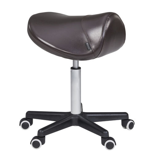 Табурет для учреждений здравоохранения - Master Massage Equipment Europe - с регулируемой высотой / на роликах / в форме седла