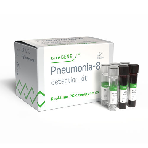 Набор для теста пневмонии - careGENE&trade; Pneumonia-8 detection kit (RUO) - WELLS BIO - на Легионелла пневмофила / на пневмококк / на хламидийную пневмонию