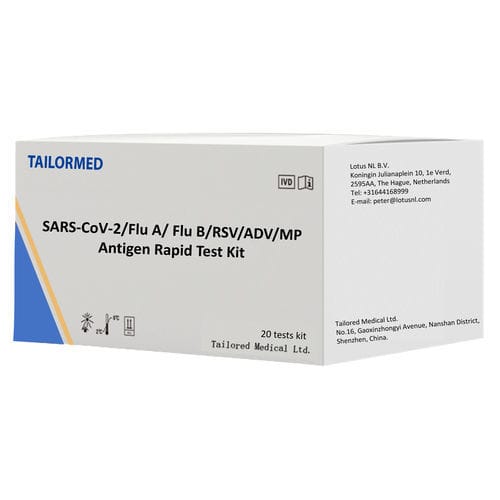 Экспресс-тест на инфекционные заболевания - SARS-CoV-2/Flu A/ Flu B/RSV/ADV/MP  - Tailored Medical Ltd - гриппа / на антигены / SARS-COV-2