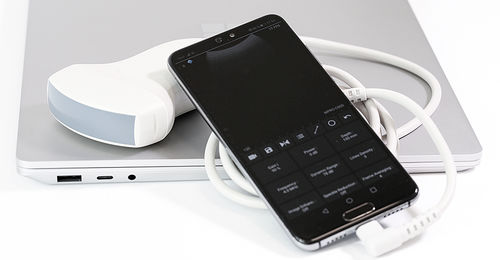 Портативный ультразвуковой сканер - MicrUs Pro  - TELEMED - для поливалентной эхографии / черно-белый / спектральный допплер