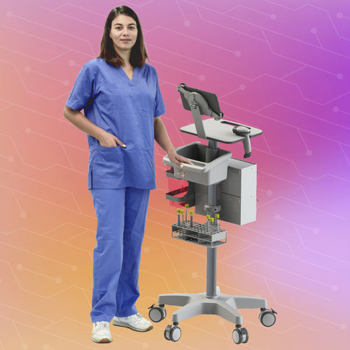 Медицинская тележка - Phlebotomy roll stand - Mediroll LTD - для лабораторий / для расходных материалов / для медикамента
