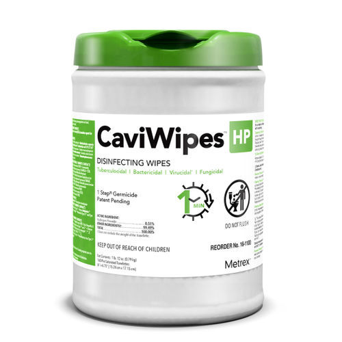 Очищающие салфетки для полов и поверхностей - CaviWipes™ HP - Metrex - 160 штук / 65 штук