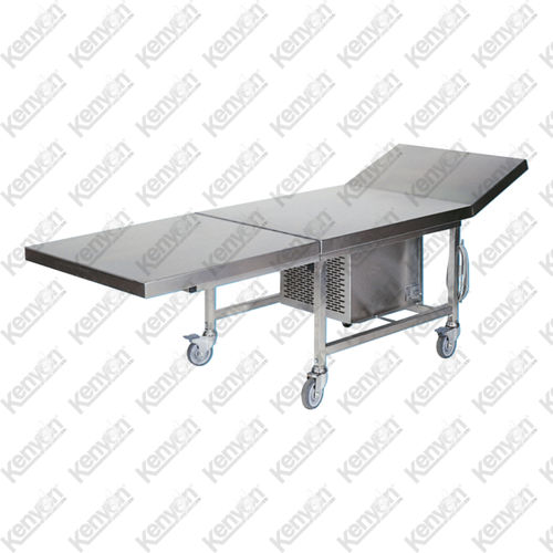 Прямоугольный стол - Mortuaryequipment.net - на роликах / из нержавеющей стали / с охлаждением