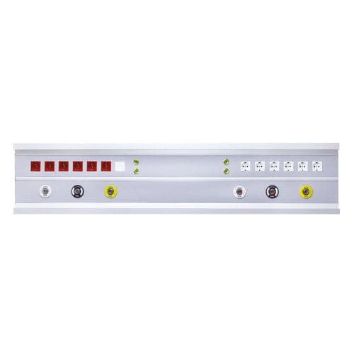 Настенная панель для внутренних коммуникаций - PNT-YO-YA-CK-L - Point Medical Gas Systems - горизонтальная / для отделения интенсивной терапии / для больничной палаты