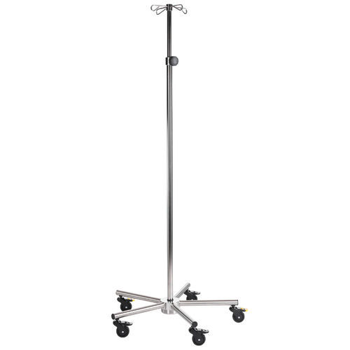 Стойка для сыворотки на роликах - SIMPO-CARE Maxi - SIMPEX - 4 крюка / из нержавеющей стали / с регулируемой высотой