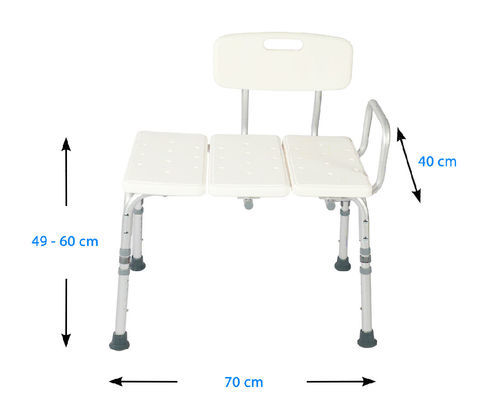 Сиденье для ванны для лиц с ограниченной подвижностью - Bathtub Transfer Seat - Alfacare - с регулируемой высотой / складное