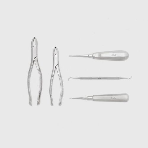 Комплект ветеринарных инструментов для стоматологической хирургии - KODB - Blue Surgical Instruments