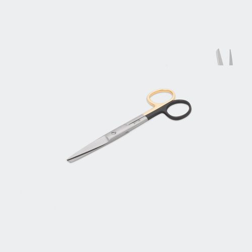 Хирургический ножницы - TCMTAR145RE - Blue Surgical Instruments - ветеринарный / прямой