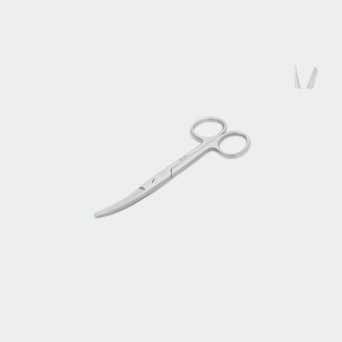 Хирургический ножницы - TCAR145C - Blue Surgical Instruments - ветеринарный / изогнутый