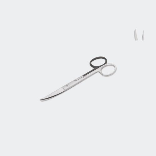 Хирургический ножницы - TCAR145CE - Blue Surgical Instruments - ветеринарный / изогнутый