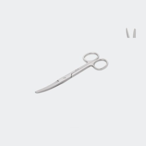 Хирургический ножницы - TCRR145C - Blue Surgical Instruments - ветеринарный / изогнутый